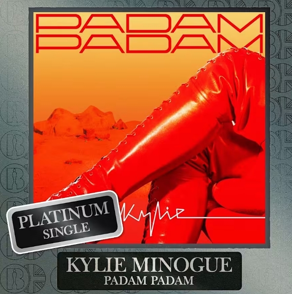 UK: KYLIE’S ‘PADAM PADAM’ CERTIFIED PLATINUM(图1)