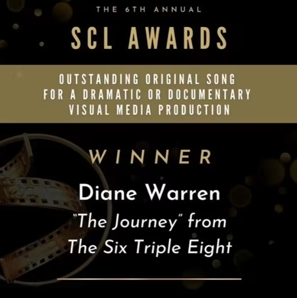 DIANE WARREN WINS SCL AWARD FOR ‘THE JOURNEY(图1)